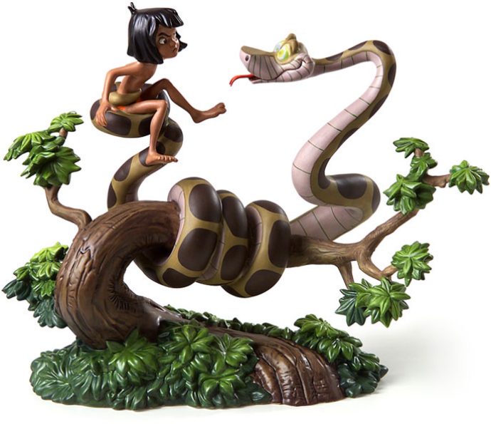 WDCC Jungle Book- Kaa & Mowgli - Click Image to Close