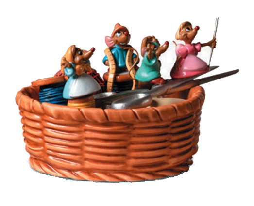 WDCC Cinderella- Mice in Basket - Click Image to Close