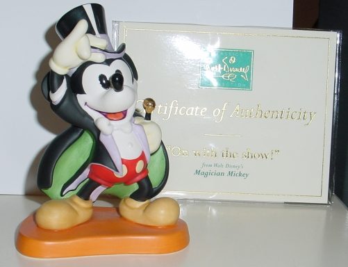 Mickey Magician membership sculpture 97