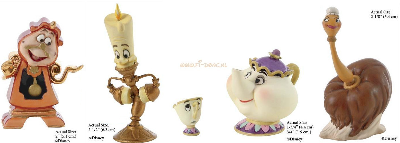 WDCC Beauty and the Beast- Miniatures - Click Image to Close