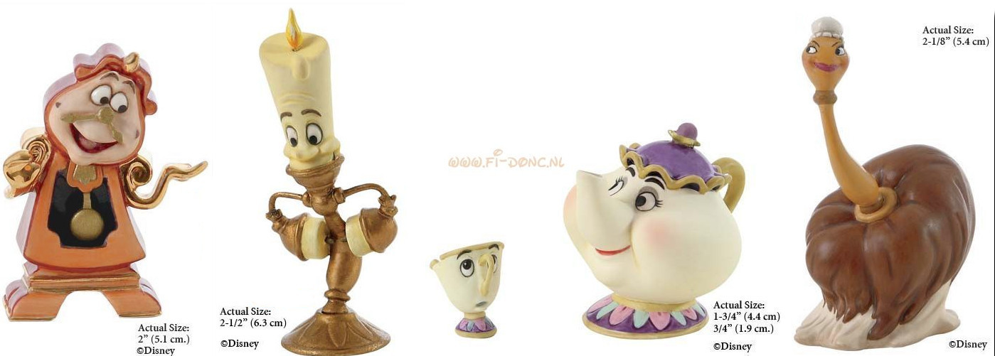 WDCC Beauty and the Beast- Miniatures