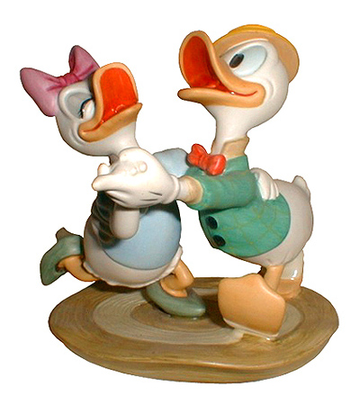 WDCC Mr. Duck Steps Out- Donald & Daisy