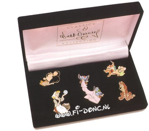 WDCC Cinderella Pins set 50th Anniversary - Click Image to Close