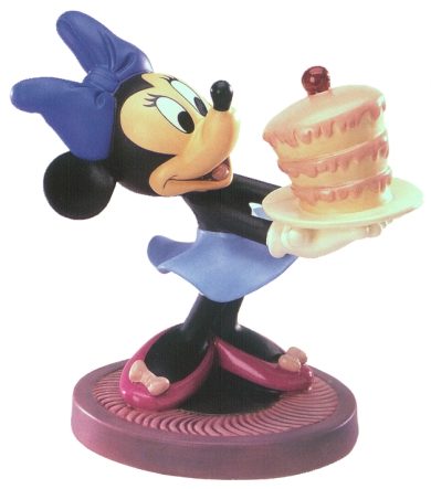 WDCC Little whirlwind - Minnie with cake - Click Image to Close